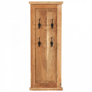 Cuiere de haine, 2 buc., 38x100 cm, lemn masiv de acacia - V337854V - Img 4