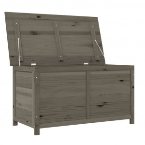 Cutie de perne de exterior antracit 100x50x56cm lemn masiv brad - V152168V - Img 4