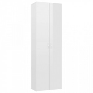Dulap de birou, alb extralucios, 60x32x190 cm, PAL - V800303V - Img 2
