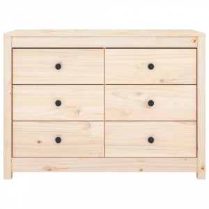 Dulap lateral, 100x40x72 cm, lemn masiv de pin - V821764V - Img 4
