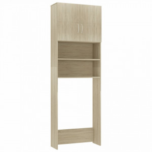 Dulap masina de spalat, stejar Sonoma, 64 x 25,5 x 190 cm, PAL - V800030V - Img 2