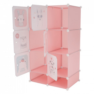 Dulap modular pentru copii, roz - TP288675 - Img 14