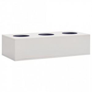 Dulap pentru birou/jardinieră, gri deschis, 90x40x125 cm, oțel - V3095268V