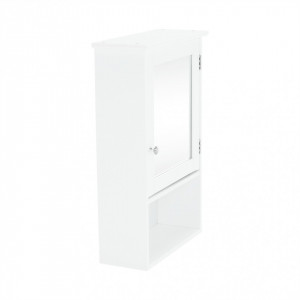 Dulap suspendat cu oglindă, alb, 40x16x60 cm - TP228293 - Img 18