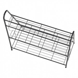 Etajeră, pantofar cu 3 rafturi, gri închis, 63x72x31 cm - TP275002 - Img 9