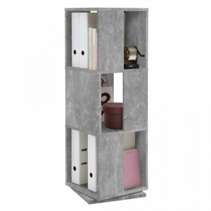 FMD Dulap rotativ de dosare deschis, gri beton, 34x34x108 cm - V428795V