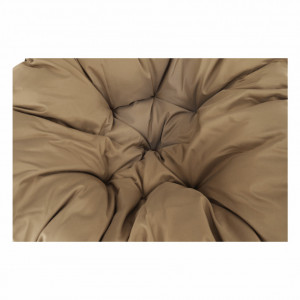 Fotoliu rotativ, scaun pivotant cu pernă, maro, 78x75x80 cm - TP258664 - Img 15