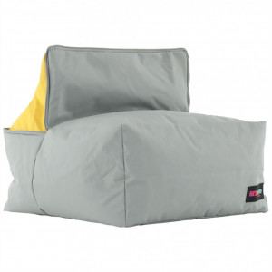 Fotoliu tip sac, gri și material textil verde - TP244093 - Img 19