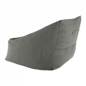 Fotoliu tip sac, material textil gri, 80x80x80 cm - TP258199 - Img 8