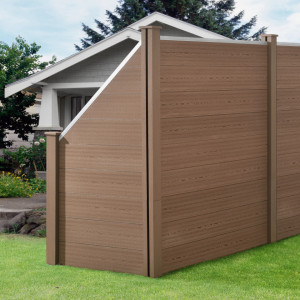 Gard, 180 x 96 cm, lemn/plastic, maro - P58838544