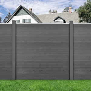 Gard, 183 x 187 cm, WPC lemn/plastic, gri - P59005105