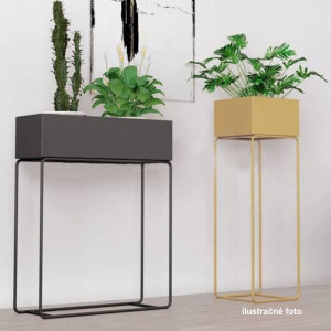 Ghiveci de flori din metal multifuncţional, gri închis - TP237380 - Img 10