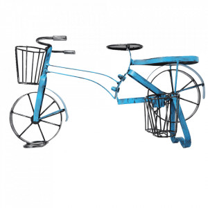 Ghiveci RETRO în formă de bicicletă, negru / albastru - TP285287 - Img 5