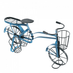 Ghiveci RETRO în formă de bicicletă, negru / albastru - TP285287 - Img 13