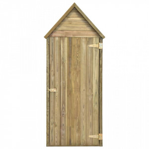 Magazie unelte de grădină cu ușă 77x28x178 cm lemn pin tratat - V46358V - Img 4