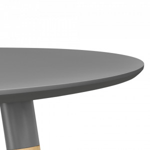 Masa bar rotunda - design retro - 70 x 107cm - gri inchis - P55614623 - Img 2