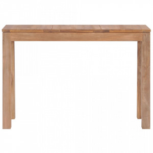 Masa consola 110x35x76 cm lemn masiv tec cu finisaj natural - V246957V - Img 3