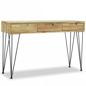 Masa consola, 120x35x76 cm, tec masiv - V244573V