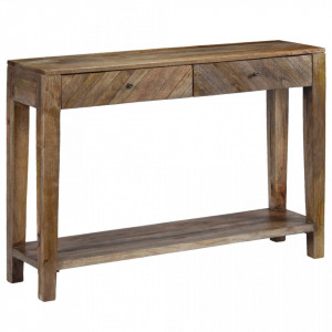 Masa consola din lemn masiv de mango, 118 x 30 x 80 cm - V244969V