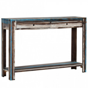 Masa consola din lemn masiv, vintage, 118 x 30 x 80 cm - V244962V
