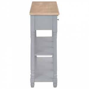 Masa consola, gri, 120 x 30 x 76 cm, MDF - V280017V - Img 4