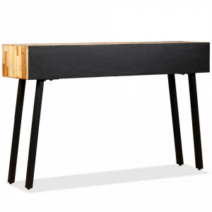 Masa consola Lemn masiv de tec reciclat 120x30x76 cm - V245403V - Img 4