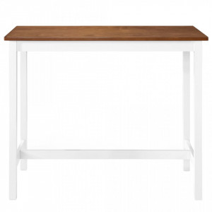 Masă de bar din lemn masiv, 108 x 60 x 91 cm - V245548V - Img 1