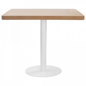 Masa de bistro, maro deschis, 80 x 80 cm, MDF - V286432V - Img 2