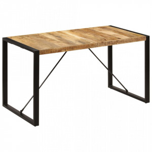 Masa de bucatarie, 140x70x75 cm, lemn masiv de mango - V247420V - Img 1