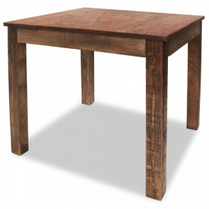 Masa de bucatarie din lemn masiv reciclat, 82 x 80 x 76 cm - V244495V