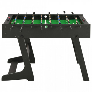 Masă de fotbal pliantă, negru, 121 x 61 x 80 cm - V91938V