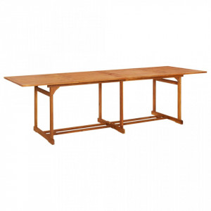 Masă de grădină, 280x90x75 cm, lemn masiv de acacia - V315947V - Img 2