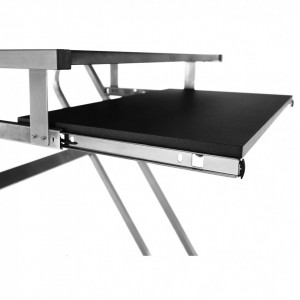 Masă PC, birou negru şi argintiu, 60 cm - TP85851 - Img 5