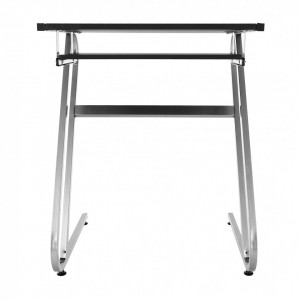 Masă PC, birou negru şi argintiu, 60 cm - TP85851 - Img 8