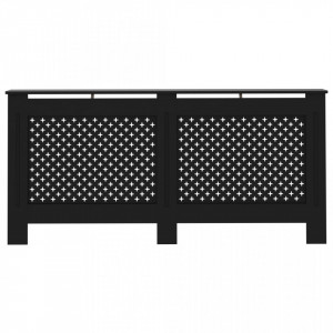 Masca pentru calorifer, negru, 172 x 19 x 81 cm, MDF - V288198V - Img 3