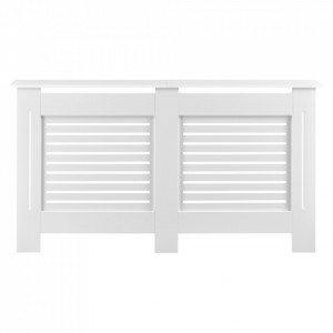Masca protectie calorifer, 152x19x82cm, MDF, alb - P65324833 - Img 3
