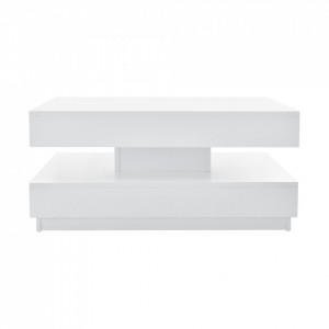 Masuta cafea cu blat rotativ alb - P65749133 - Img 2