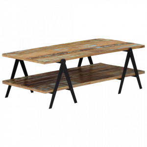 Masuta de cafea, 115 x 60 x 40 cm, lemn masiv reciclat - V248095V