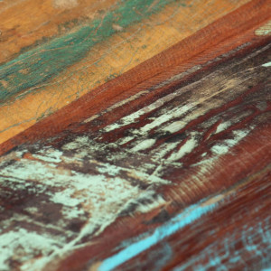 Masuta de cafea, 120 x 50 x 30 cm, lemn masiv reciclat si otel - V247912V - Img 2