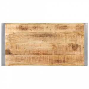 Masuta de cafea, 120 x 60 x 40 cm, lemn de mango nefinisat - V321538V - Img 3