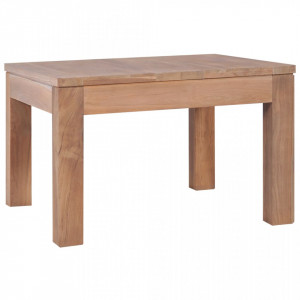 Masuta de cafea, 60x60x40 cm, lemn de tec cu finisaj natural - V246956V - Img 3