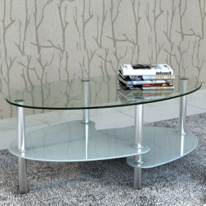 Masuta de cafea cu design exclusivist, alb - V240508V