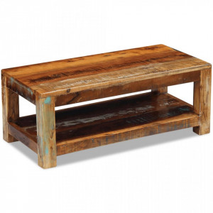 Masuta de Cafea Lemn Solid Reciclat 90x45x35 cm - V243322V - Img 2