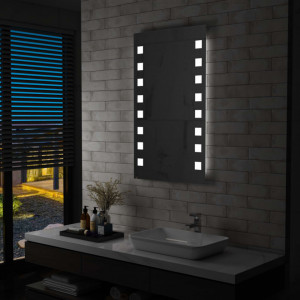 Oglinda cu LED de perete de baie, 60 x 100 cm - V144701V
