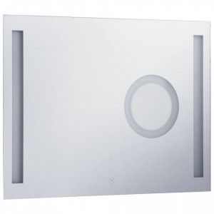 Oglinda cu LED de perete de baie cu senzor tactil, 80 x 60 cm - V144740V - Img 3