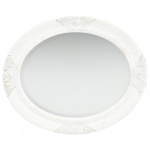 Oglinda de perete in stil baroc, alb, 50 x 60 cm - V320348V - Img 3