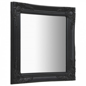 Oglinda de perete in stil baroc, negru, 50 x 60 cm - V320319V - Img 3