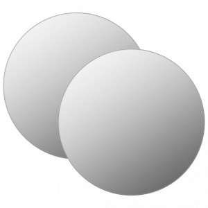 Oglinzi de perete, 2 buc., 50 cm, sticla, rotund - V3051627V