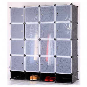 Organizator de dulap modular, alb / negru - TP182591 - Img 5