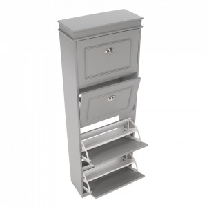 Pantofar, 4 compartimente, gri, 53x152x24 cm - TP289133 - Img 18